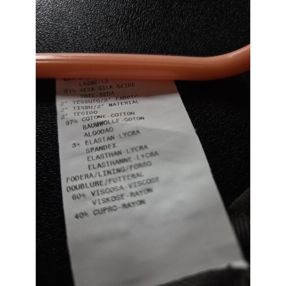 Armani Collezioni 10 Brown Grey Floral Printed Blazer Snap Button Elbow Pads Euc - Picture 10 of 10